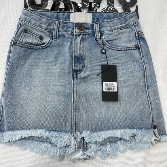 One Teaspoon Other - One Teaspoon Kids 2020 Jean Mini Skirt, size 10 - 12, NWT